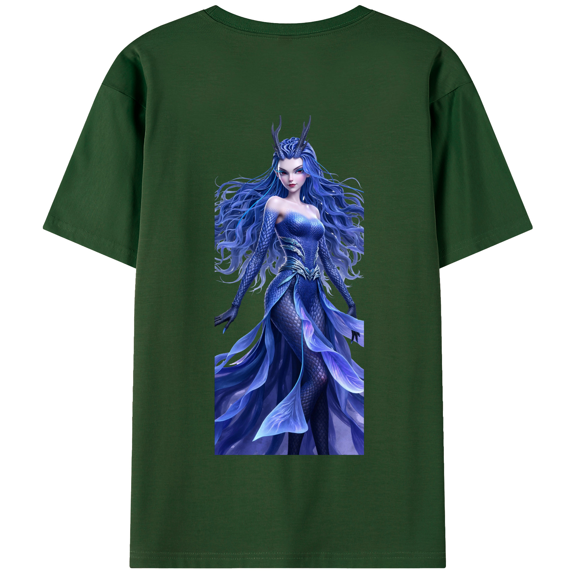 （画像用） Ne Zha 2 ナタ 魔童の大暴れ 綿100％半袖Tシャツ（背面プリント）